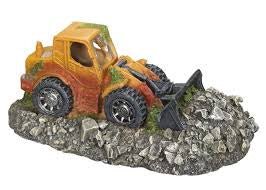 28540 NOBBY Aqua Ornaments "WHEEL LOADER" 19,5 x 11,5 x 7,5 cm - - PetsOffice