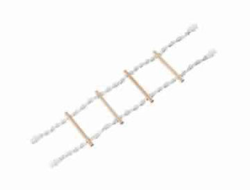 Paw & Joy Biggest Pet Supplies brand in Egypt | 31356 NOBBY Cage Toy, Ladder with screw fixation white 65 x 16 cm; 4 steps