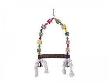 Paw & Joy Biggest Pet Supplies brand in Egypt | 31682 NOBBY Cage Toy, Swing with colored dices 35 x 18 cm