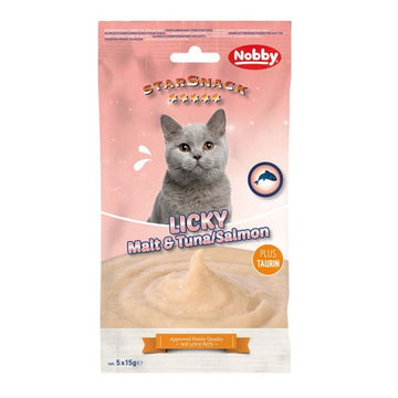 50920 NOBBY StarSnack LICKY Malt & Tuna/Salmon 5x15 g - - PetsOffice