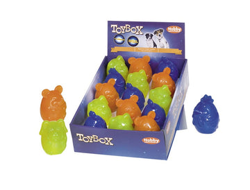 60010 NOBBY TPR animals "Flash& Glow" assorted coloures 8,5 cm - - PetsOffice