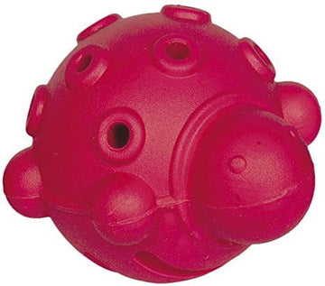 60016 NOBBY Rubber ball "Turtle" red 10 cm - - PetsOffice
