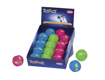 Paw & Joy Biggest Pet Supplies brand in Egypt | 60035 NOBBY Rubber with Tennisball assorted colours ン 6 cm