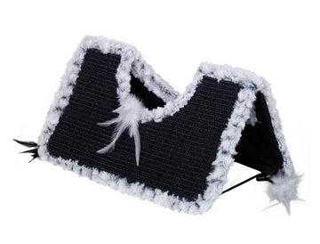 60351-95 NOBBY Scratch board "Roof" grey/black 44 x 22 x 20 cm - - PetsOffice