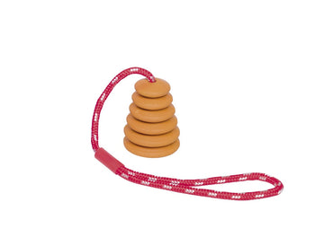60376 NOBBY Rubber Gong "Rifle" orange 6,5 cm - - PetsOffice