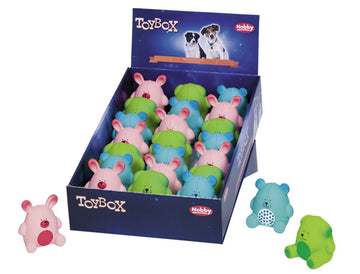 60425 NOBBY Latex figures "Sitting Animal Puppy" assorted coloures 6,5-7,5 cm - - PetsOffice