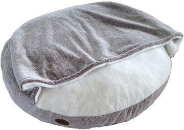 60667 NOBBY Comfort Cushion round "CUDDLY" with Blanky lightbrown Ø 92 cm - - PetsOffice