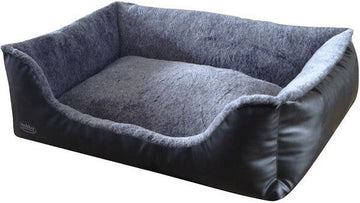 60668 NOBBY Comfort bed square "CALI" black/lightgrey l x w x h: 60 x 40 x 19 cm - - PetsOffice