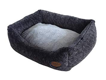 60677 NOBBY Comfort bed square "CUDDLY" dark grey l x w x h 45 x 40 x 19 cm - - PetsOffice