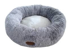60685 NOBBY Donut "CUDDLY" lightgrey Ø 50 cm - - PetsOffice