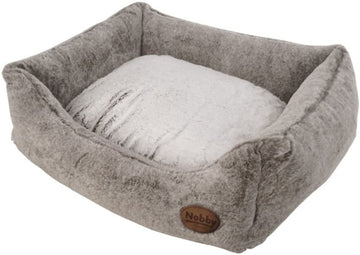 60689 NOBBY Comfort bed square "CUDDLY" lightbrown l x w x h: 75 x 60 x 23 cm - - PetsOffice