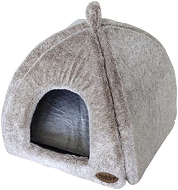 60691 NOBBY Cave "CUDDLY" lightbrown l x w x h: 40 x 40 x 35 cm - - PetsOffice