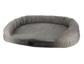 60787 NOBBY Comfort mat oval with edge "NATA" grey L x B x H: 120 x 82 x 25 cm - - PetsOffice