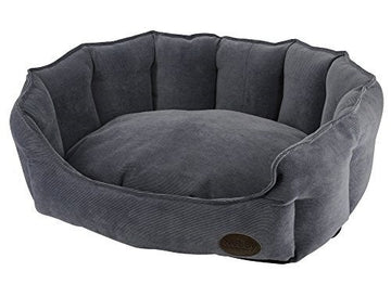 60789 NOBBY Comfort bed oval "BOTELI" grey l x w x h: 65 x 57 x 22 cm - - PetsOffice