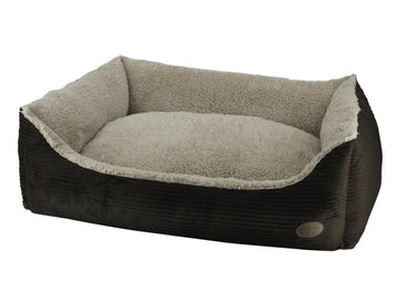 60796 NOBBY Comfort bed square "OKAWA" brown L x B x H: 120 x 95 x 26 cm - - PetsOffice