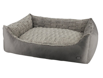 60800 NOBBY Comfort bed square "RIWU" taupe L x B x H: 80 x 70 x23 cm - - PetsOffice