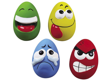 61574 NOBBY Latex "Emotions Eggs" assorted colours 11cm - - PetsOffice