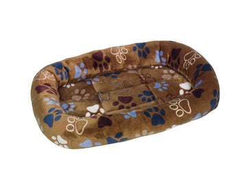 61633 NOBBY Mat with edge oval Classic "LISSI" brown l x w x h: 98 x 78 x 8 cm