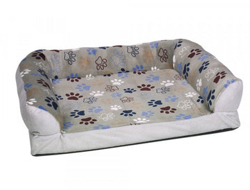 61661 NOBBY Plush sofa square Classic "LISSI" light grey Set 2 pcs: 60 x 40cm; 80 x 60cm
