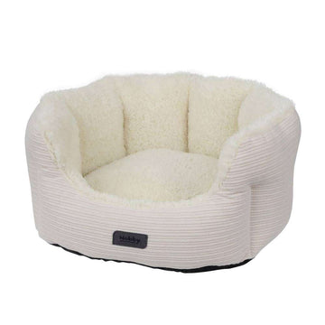 61739 NOBBY Comfort bed oval "KAMBA" beige l x w x h: 86 x 70 x 24 cm
