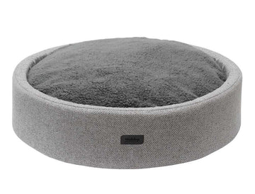 61860 NOBBY Comfort bed round "JASIN" grey Ø 80 x 17 cm