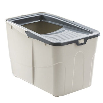 62188 NOBBY Cat toilet "BUXO OPEN" grey 58 x 39 x 38,5 cm - - PetsOffice