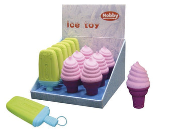 62203 NOBBY Silicone toy "Ice" assorted coloures 12 + 14 cm - - PetsOffice