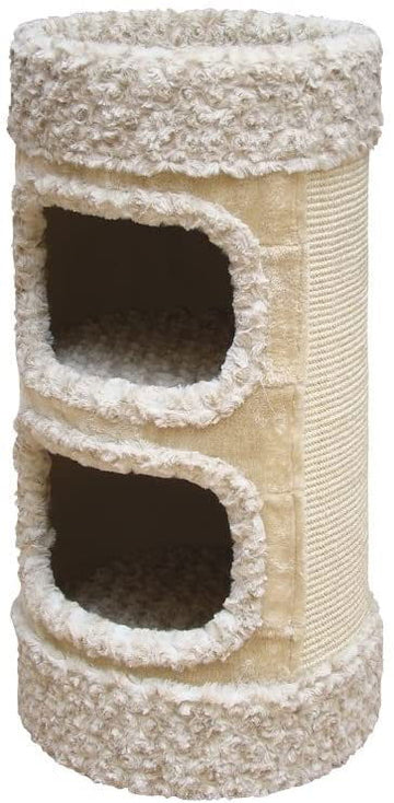 63080-81 NOBBY Cat tree "LITTLE LAZY" curly beige - - PetsOffice