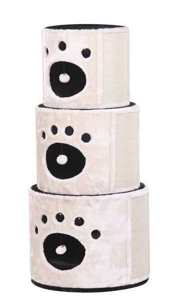 63143-26 NOBBY Cat-scratcher "LINSA" beige black - - PetsOffice