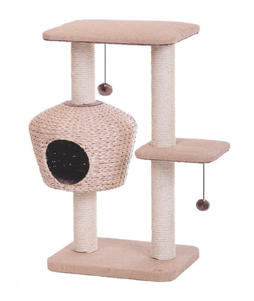 63146-11 NOBBY Cat-scratcher "SHIKOBA" light brown - - PetsOffice