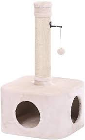 63221-92 NOBBY Cat-scratcher "ADA" beige 48 x 48 x 90 cm - - PetsOffice