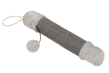 63257-82 NOBBY Scratch roll "LINUS" beige/grau Ø 7 x 35 cm - - PetsOffice