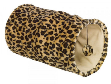 63271-21 NOBBY Plush tunnel leopard - - PetsOffice
