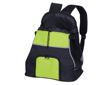 63808 NOBBY Front Carrier "LUIS" black/green 30 x 24 x 38 cm - - PetsOffice