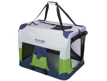 63824 NOBBY Traveller "FASHION" grau/blau/grün EXTRA: 122 x 79 x 79 cm - - PetsOffice