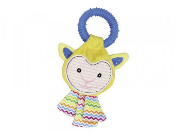 Paw & Joy Biggest Pet Supplies brand in Egypt | 63939 NOBBY Plush sheep with rubber ring 22cm