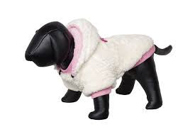 66537 NOBBY Dog coat "TEDDY" creme-pink 44 cm - - PetsOffice