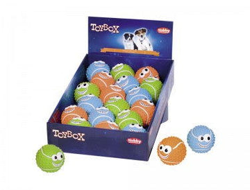 66974 NOBBY Latex "Happy Balls" assorted colors 6,5 cm - - PetsOffice