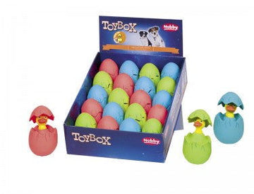 66995 NOBBY Latex "Egg-Press me!" assorted colors 12,5 cm - - PetsOffice