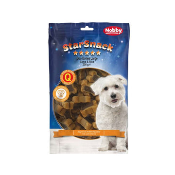 69727 NOBBY StarSnack "Duo Bones Large Lamb & Rice" bag; 200 g - - PetsOffice