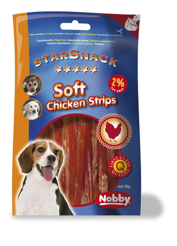 70011 NOBBY StarSnack Soft Chicken Strip 70g - - PetsOffice