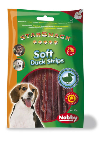 70031 NOBBY StarSnack "SOFT DUCK STRIPS" 70 g - - PetsOffice