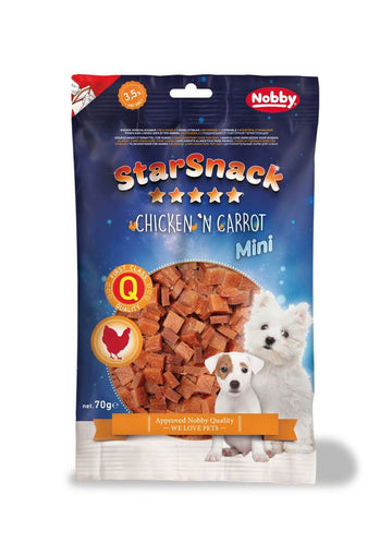 70143 NOBBY StarSnack MINI Chicken`n Carrot 70g - - PetsOffice
