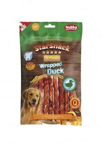 70166 NOBBY StarSnack Barbecue "Wrapped Duck" 113g - - PetsOffice