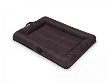 70731 NOBBY Mat with edge square "ABIA" coffee brown l x w x h: 80 x 59 x 11 cm - - PetsOffice