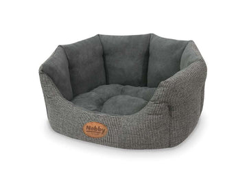 70759 NOBBY Comfort bed oval "JOSI" grey l x w x h: 65 x 57 x 22 cm