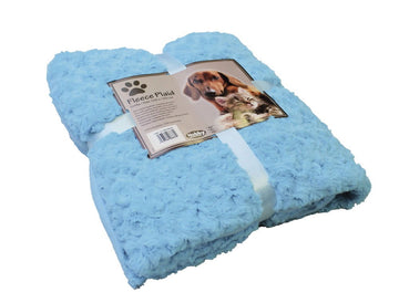 70981-13 NOBBY Fleece Plaid "SUPER SOFT" lightblue M 100 x 150 cm - - PetsOffice