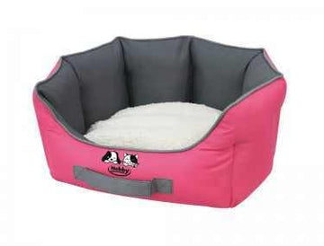 71889 NOBBY Comfort bed oval "BASMA" red l x w x h: 65 x 57 x 22 cm - - PetsOffice
