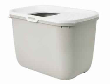 72179 NOBBY Cat toilet (Litter Box) Beige-White "Hop In" - - PetsOffice