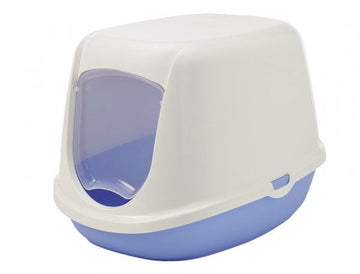 72183 NOBBY Cat Toilet "DUCHESSE" sweet blue-white - - PetsOffice